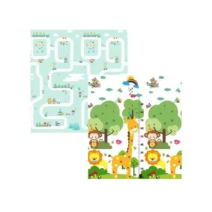 Alfombra Jirafas Ciudad 1 Alfombra Antigolpes Bebe Reversible JIRAFA-CIUDAD 200x180 cm y 1,5 cm Grosor