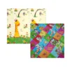 Alfombra Jirafas Letras 15 mm 1 Alfombra Antigolpes Bebe Reversible JIRAFA-LETRAS 200x180 cm y 1,5 cm Grosor