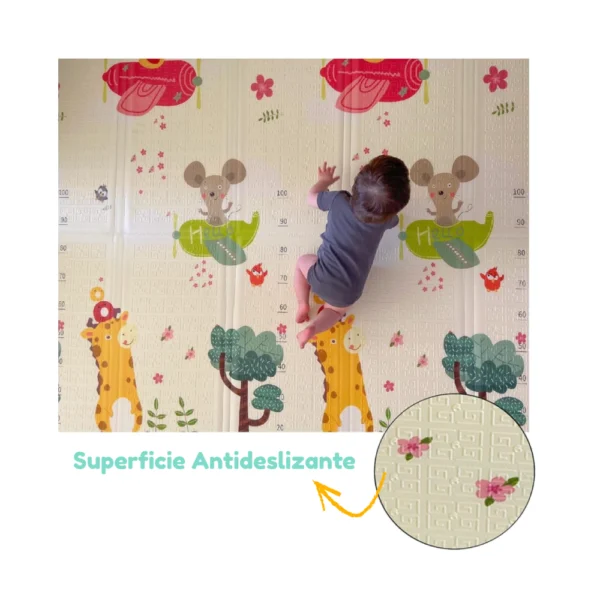 Alfombra Londres 4 Alfombra Antigolpes Bebe Reversible JIRAFA -LONDRES 150x180 cm y 0,8 cm Grosor