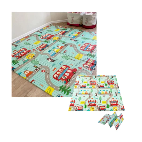 Alfombra Londres 6 Alfombra Antigolpes Bebe Reversible JIRAFA -LONDRES 150x180 cm y 0,8 cm Grosor
