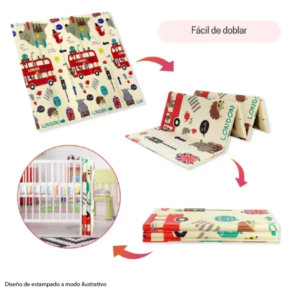 Alfombra Modelos Varios 4 Alfombra Antigolpes Bebe Reversible LONDRES - BABY 120x180 cm