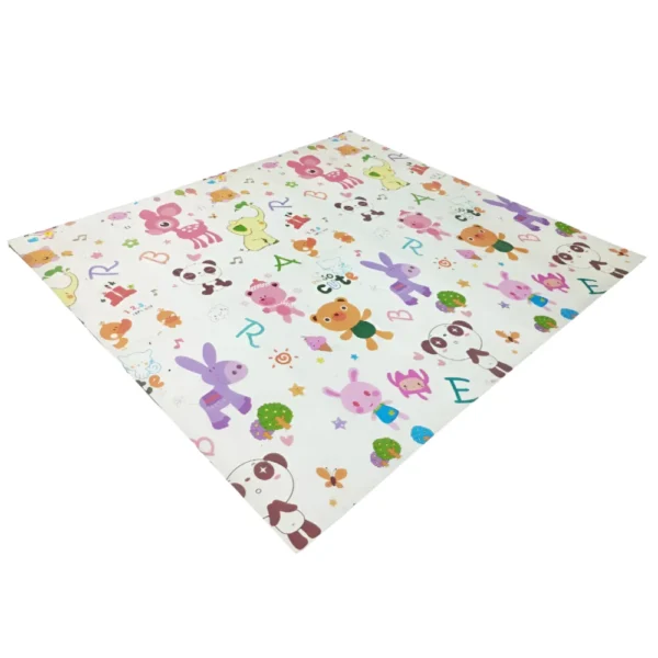 Alfombra Ositos Rosas y Animales 2 Alfombra Antigolpes Bebe Reversible OSITOS ROSAS Y ANIMALES 120x180 cm y 0,8 cm Grosor