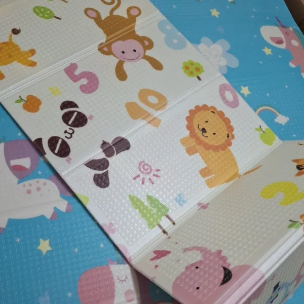 Alfombra Unicornios Animales 150 6 Alfombra Antigolpes Bebe Reversible UNICORNIOS -ANIMALES 150x180 cm y 0,8 cm Grosor