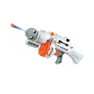 Ametralladora 1 Pistola Ametralladora Eléctrica Blanca Lanzadora De Dardos