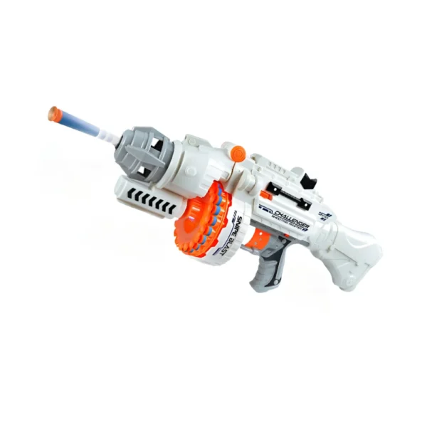 Ametralladora 1 Pistola Ametralladora Eléctrica Blanca Lanzadora De Dardos
