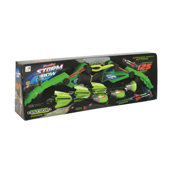 Arco Flecha 6 Set de Arco y Flecha Silbadora Verde de Juguete Tiro Al Blanco