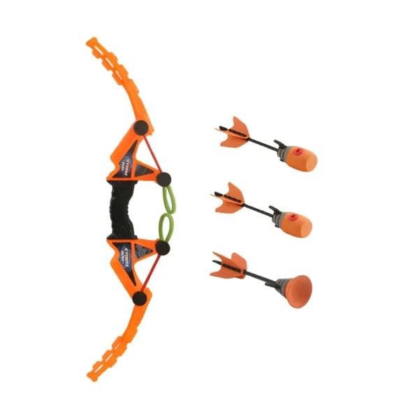 Arco y Flecha N 2 Set de Arco y Flecha Silbadora Naranja de Juguete Tiro Al Blanco