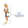 Arco y Flecha N 4 Set de Arco y Flecha Silbadora Naranja de Juguete Tiro Al Blanco