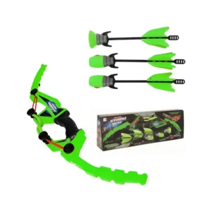 Set de Arco y Flecha Verde Lima Set de Arco y Flecha Silbadora Verde de Juguete Tiro Al Blanco