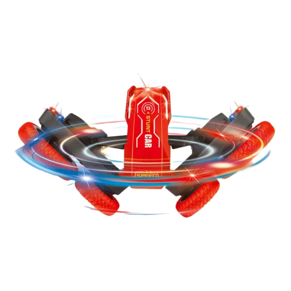 Auto Acrobatico 1 Auto Acrobático Rojo con Control Remoto 27mhz Stunt Car 360°