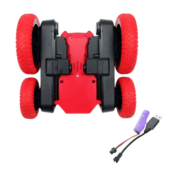 Auto Acrobatico 5 Auto Acrobático Rojo con Control Remoto 27mhz Stunt Car 360°