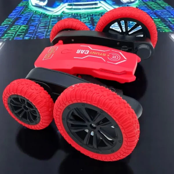 Auto Acrobatico 8 Auto Acrobático Rojo con Control Remoto 27mhz Stunt Car 360°