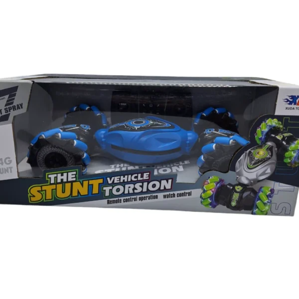 Auto Acrobatico Articulado 5 Auto Control Remoto Acrobático Azul Giro 360° tracción integral