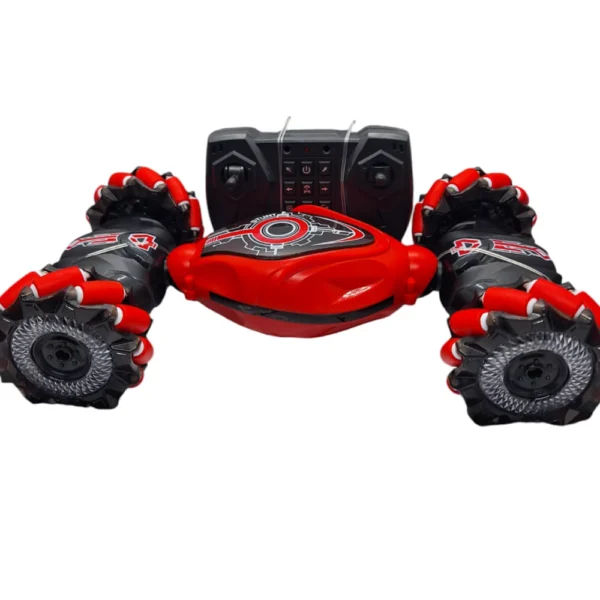 Auto Acrobatico Articulado Rojo 2 Auto Control Remoto Acrobático Rojo Giro 360° tracción integral