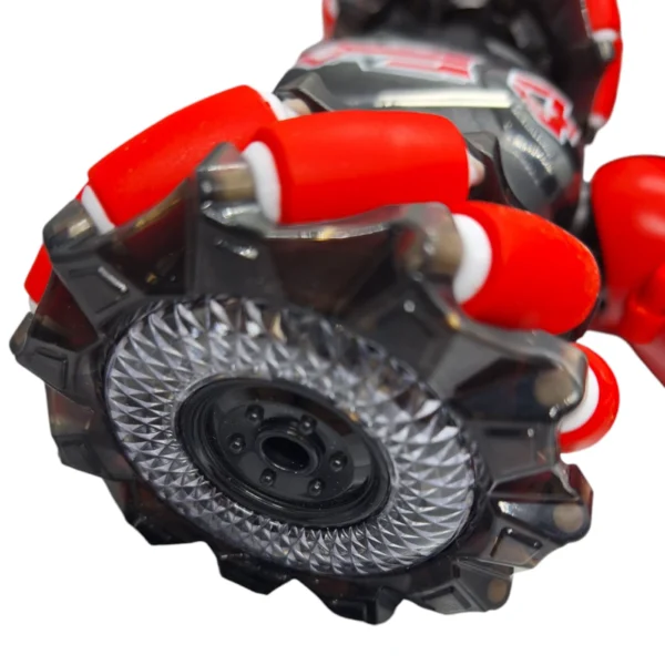 Auto Acrobatico Articulado Rojo 4 Auto Control Remoto Acrobático Rojo Giro 360° tracción integral