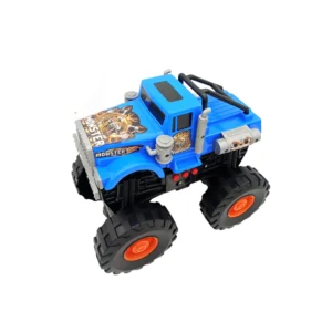 Auto Monster A 1 Camión Monster Truck Azul Off Road con Luz y Música