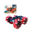 Auto Spray 4 Auto a Control Remoto Stunt Spray con Humo Real, Luces LED y Giros 360° Rojo