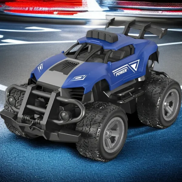 Auto Stunt 5 Auto Deportivo a Control Remoto Mini Stunt 360° Azul Con Luz y Sonido