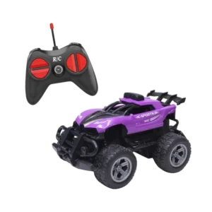 Auto Stunt Violeta 1 Auto Deportivo a Control Remoto Mini Stunt 360° Violeta Con Luz y Sonido