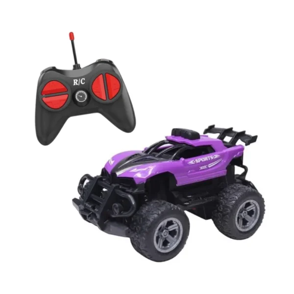 Auto Stunt Violeta 1 Auto Deportivo a Control Remoto Mini Stunt 360° Violeta Con Luz y Sonido