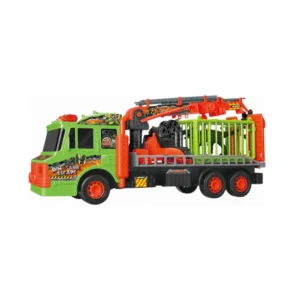 Camion porta dinosaurios Camión Dinosaurio con Jaula de Remolque a Fricción