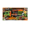 Camion portadinos 19 Camión Dinosaurio con Jaula de Remolque a Fricción