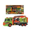 Camion portadinos 2 Camión Dinosaurio con Jaula de Remolque a Fricción