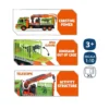 Camion portadinos 7 Camión Dinosaurio con Jaula de Remolque a Fricción