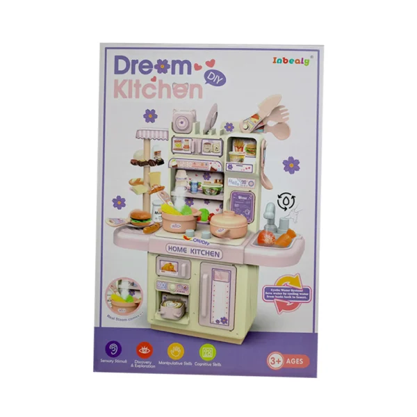 Cocina 6 Cocina Infantil con Vapor Real Agua y Sonido con Accesorios