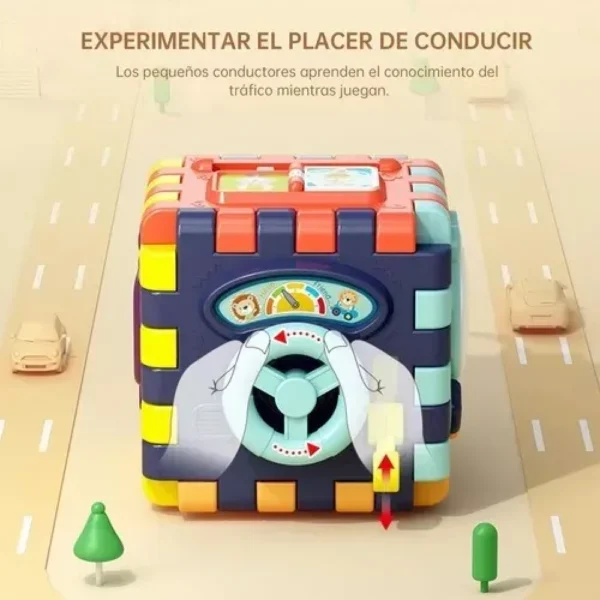 Cubo Montessori 4 Cubo Didáctico de Actividades para Bebés 6 en 1