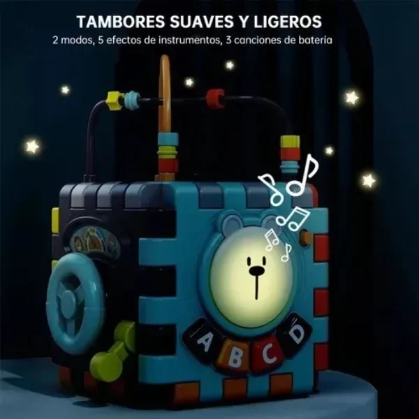 Cubo Montessori 5 Cubo Didáctico de Actividades para Bebés 6 en 1
