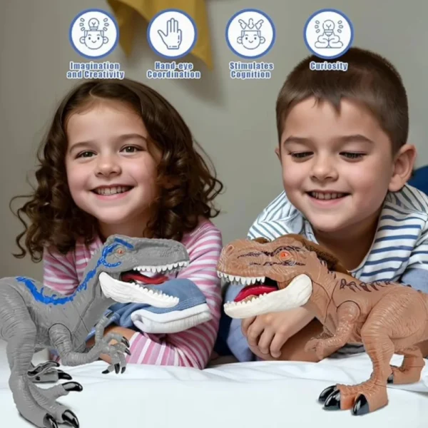 Dino 6 Dinosaurio T-rex Articulado con Luz y Sonido