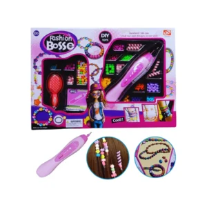Kit Belleza para pulseras Set de Bijouterie Infantil con Aplicador Eléctrico para pulseras, collares y accesorios