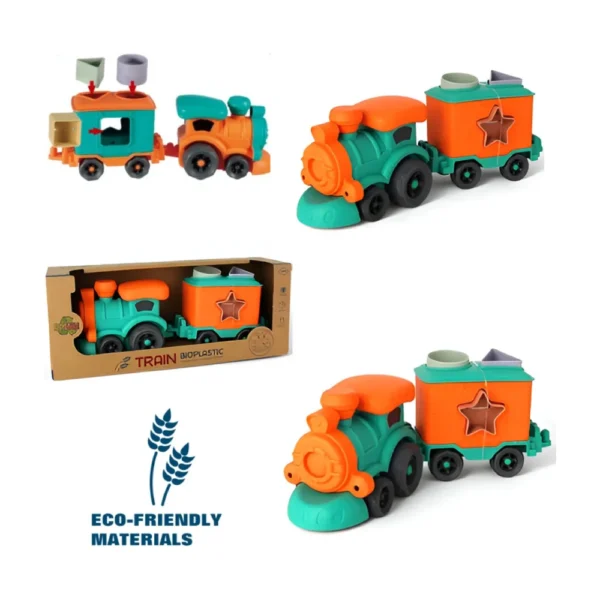 Locomotora Eco 2 Locomotora infantil con Figuras Encastrables Eco Friendly