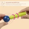 Magnetic 42 pc 9 Bloques Magnéticos x42 Piezas – Didáctico, Colorido y Súper Creativo