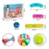 Magnetic 64 pc 7 Bloques Magnéticos para Armar – Set de 64 Piezas con Tubos, Codos y Conectores 3D