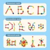 Magnetic 64 pc 8 Bloques Magnéticos para Armar – Set de 64 Piezas con Tubos, Codos y Conectores 3D