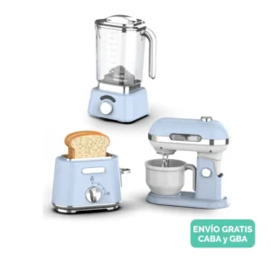 Set De Electrodomésticos Celeste de Juguete con Luz y Movimiento Set De Electrodomésticos Celeste de Juguete con Luz y Movimiento
