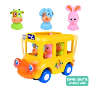 Camión Bus Musical con Luz, Movimiento y Muñequitos Camión Bus Musical con Luz, Movimiento y Muñequitos