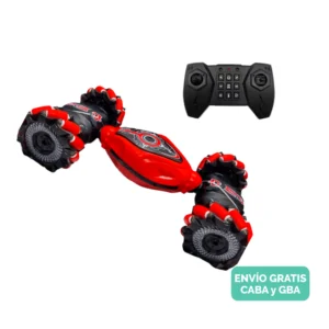 Auto Control Remoto Acrobático Rojo Giro 360° tracción integral Auto Control Remoto Acrobático Rojo Giro 360° tracción integral