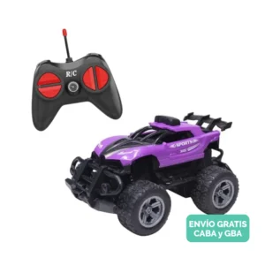 Auto Deportivo a Control Remoto Mini Stunt 360° Violeta Con Luz y Sonido Auto Deportivo a Control Remoto Mini Stunt 360° Violeta Con Luz y Sonido