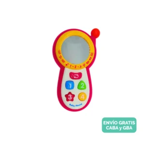Teléfono Celular Juguete Rojo para Bebés Con Luz Y Sonido Teléfono Celular Juguete Rojo para Bebés Con Luz Y Sonido