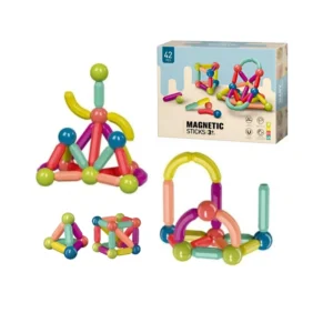 Bloques Magnéticos x42 Piezas – Didáctico, Colorido y Súper Creativo