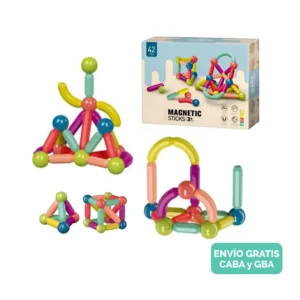 Bloques Magnéticos x42 Piezas – Didáctico, Colorido y Súper Creativo Bloques Magnéticos x42 Piezas – Didáctico, Colorido y Súper Creativo