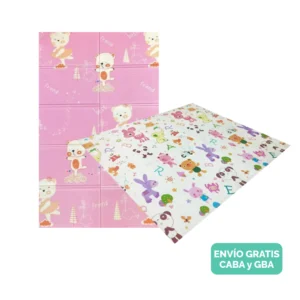 Alfombra Antigolpes Bebe Reversible OSITOS ROSAS Y ANIMALES 120x180 cm y 0,8 cm Grosor Alfombra Antigolpes Bebe Reversible OSITOS ROSAS Y ANIMALES 120x180 cm y 0,8 cm Grosor