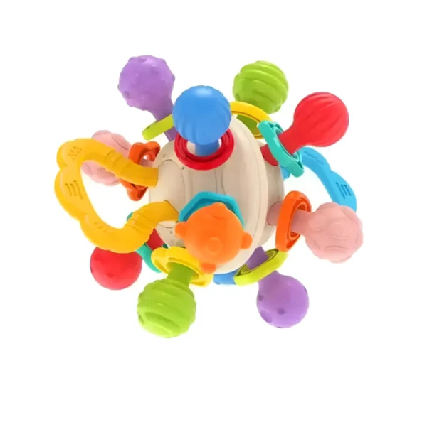 Mordillo Sonajero Didáctico Multicolor para Estimulación