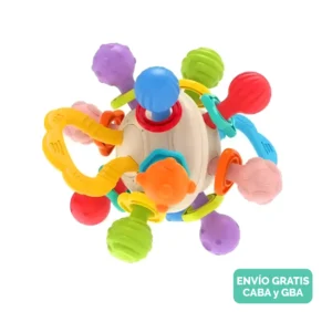 Mordillo Sonajero Didáctico Multicolor para Estimulación Mordillo Sonajero Didáctico Multicolor para Estimulación