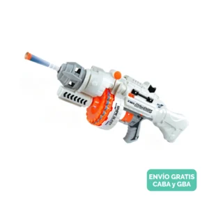 Pistola Ametralladora Eléctrica Blanca Lanzadora De Dardos Pistola Ametralladora Eléctrica Blanca Lanzadora De Dardos