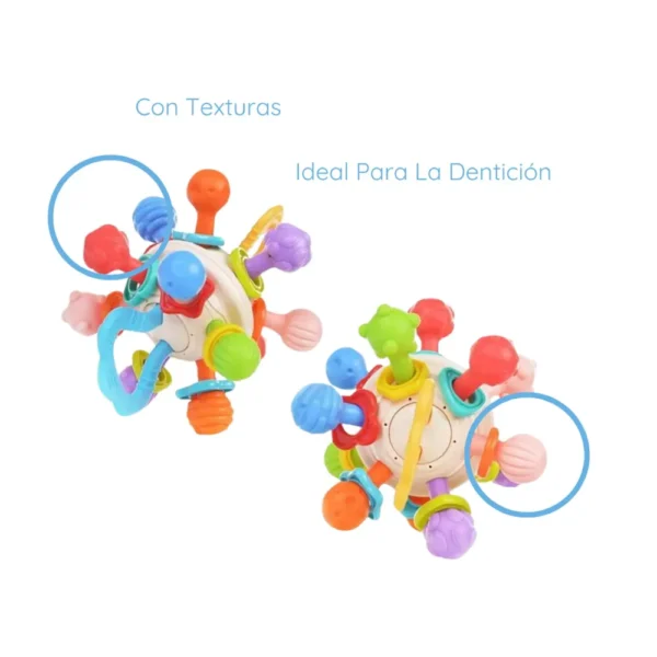 Mordillo 3 Mordillo Sonajero Didáctico Multicolor para Estimulación