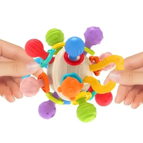 Mordillo 4 Mordillo Sonajero Didáctico Multicolor para Estimulación